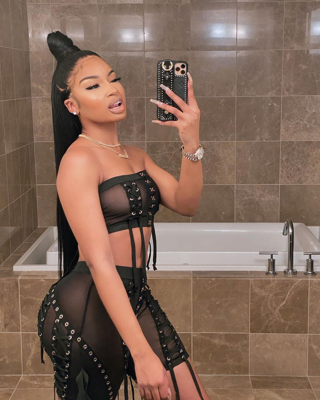 Feeling My Mesh Short Set