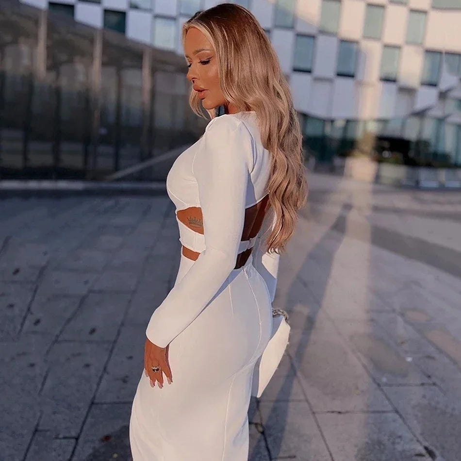 First Lady Bandage Midi Dress
