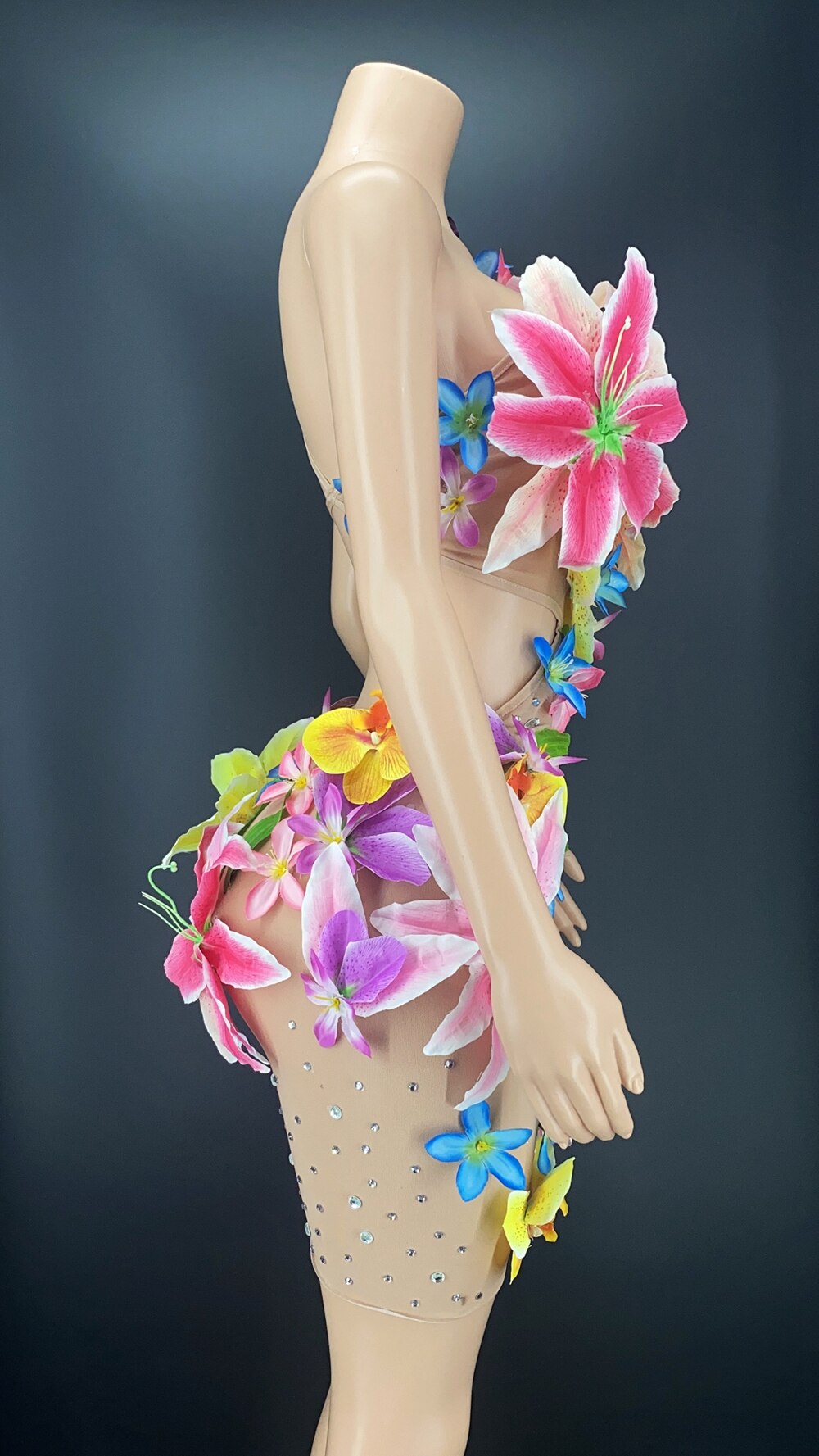 Flower Sexy Mesh Dress