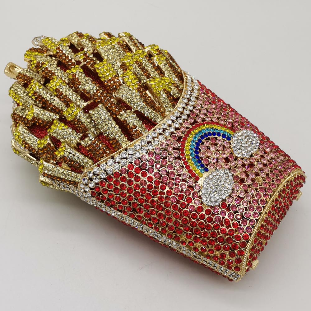 Fries Rainbow Clutch Bag