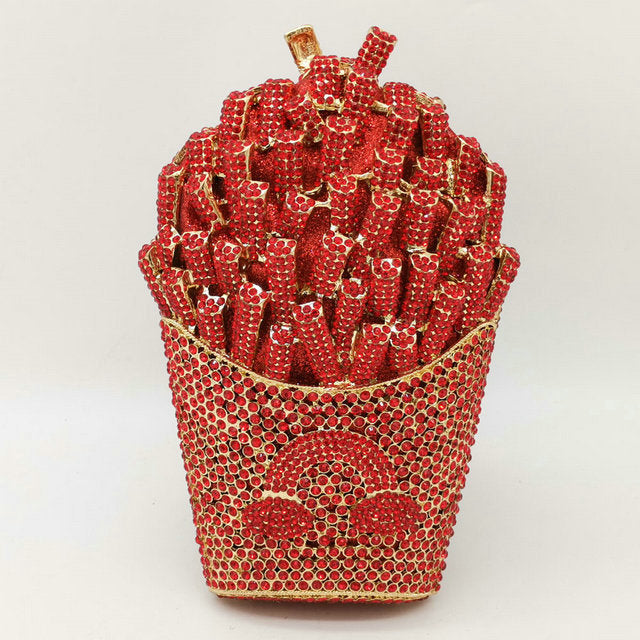 Fries Rainbow Clutch Bag