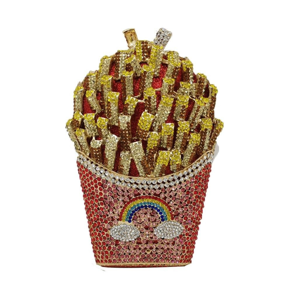 Fries Rainbow Clutch Bag
