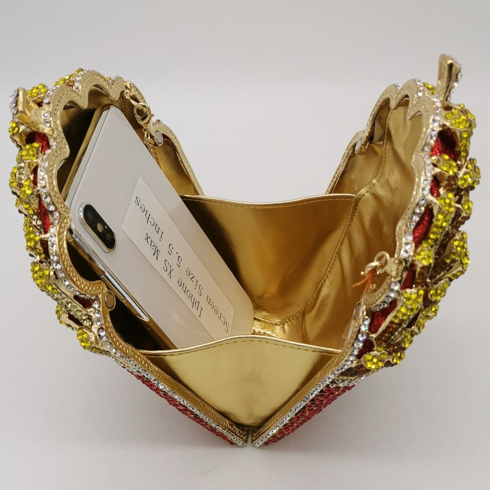 Fries Rainbow Clutch Bag