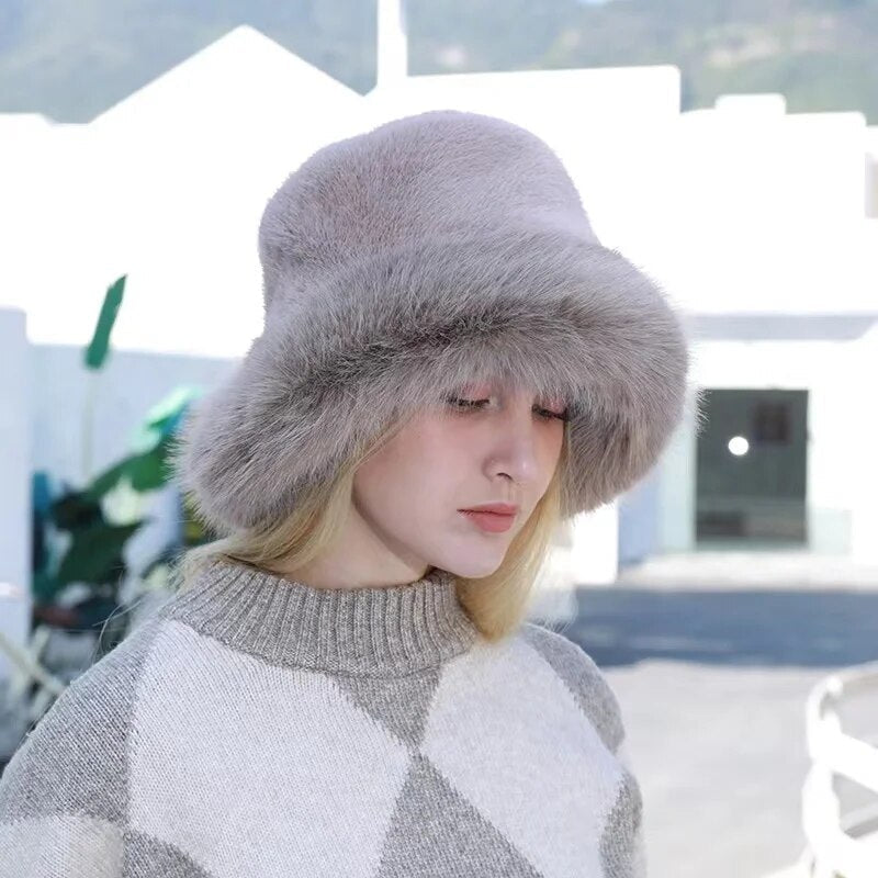 Fur Bucket Hat