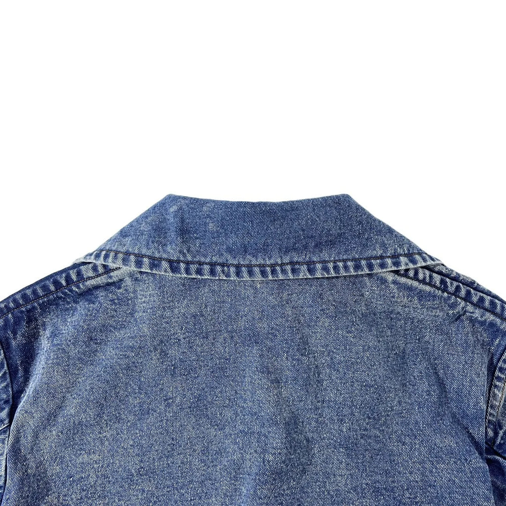 Fur Collar Trench Denim Coat