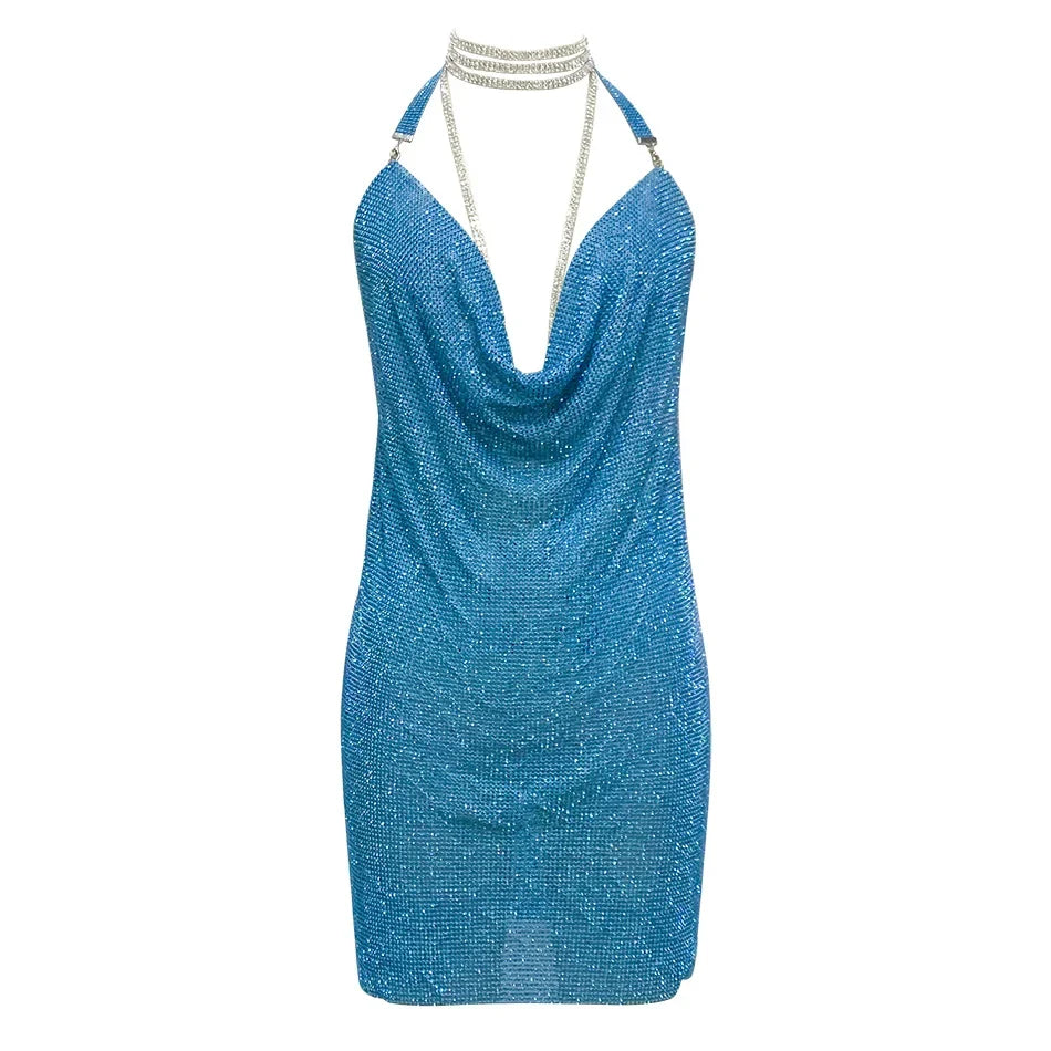 Kendall Rhinestone Mini Dress