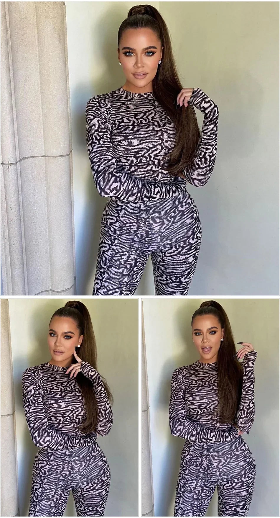 Kylie Zebra Print Jumpsuit