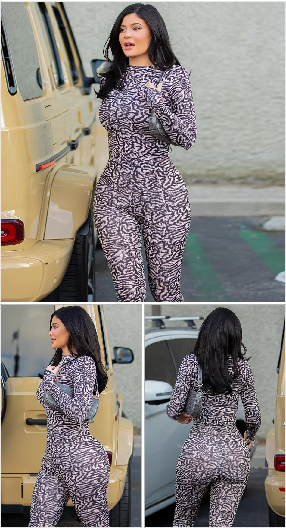Kylie Zebra Print Jumpsuit