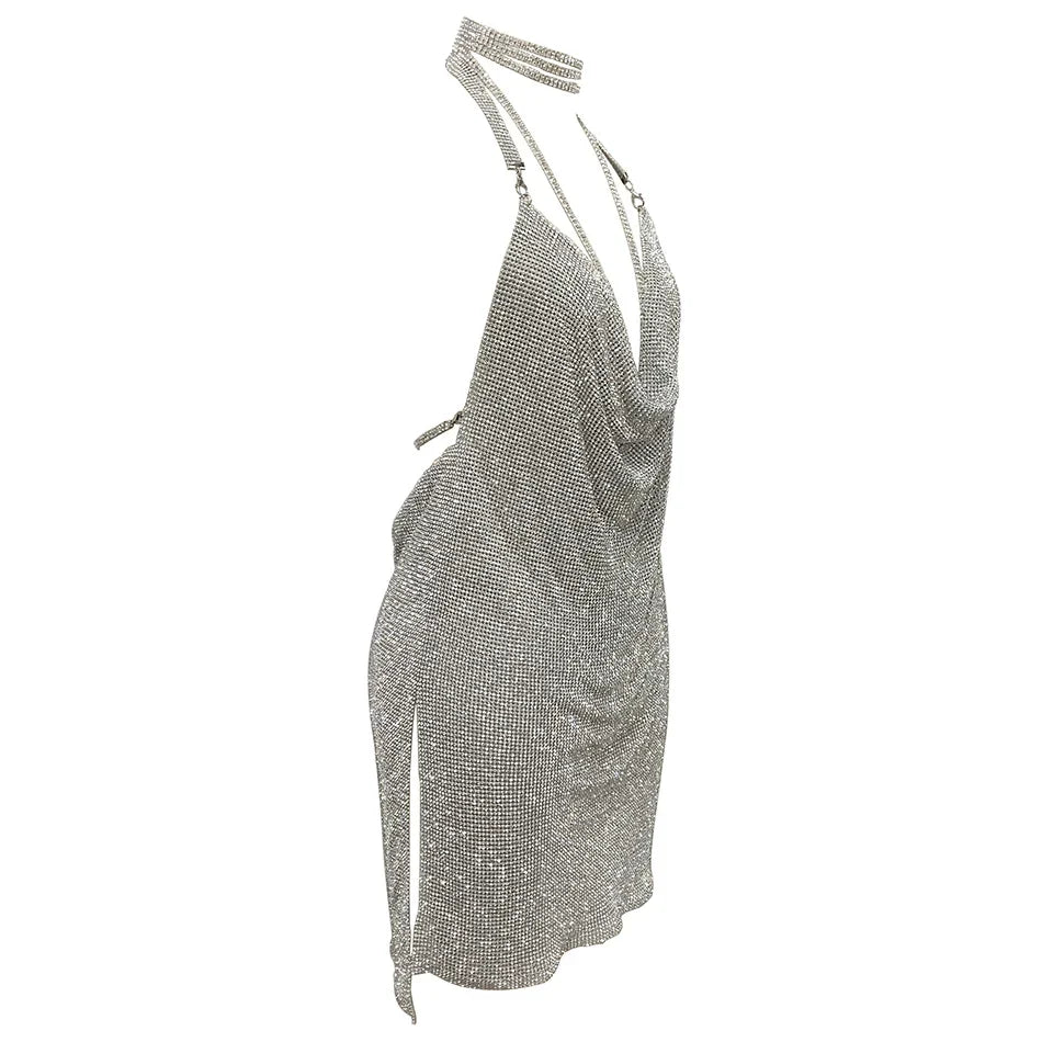 Kendall Rhinestone Mini Dress