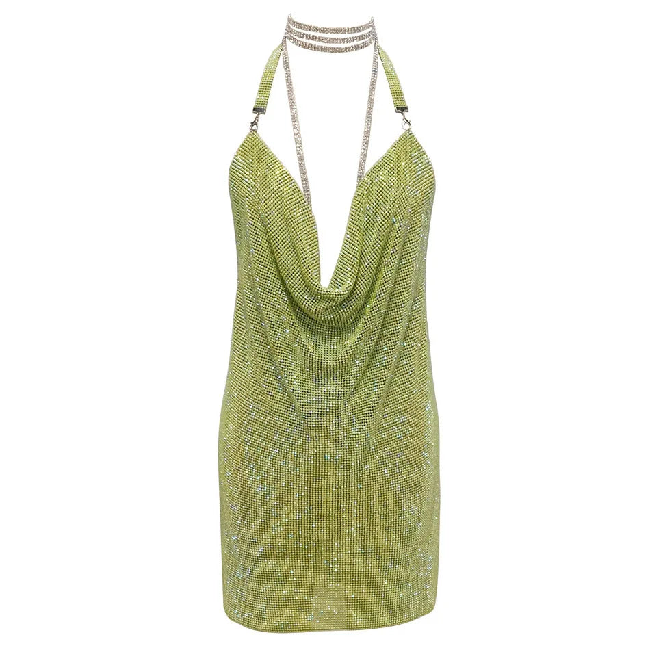 Kendall Rhinestone Mini Dress
