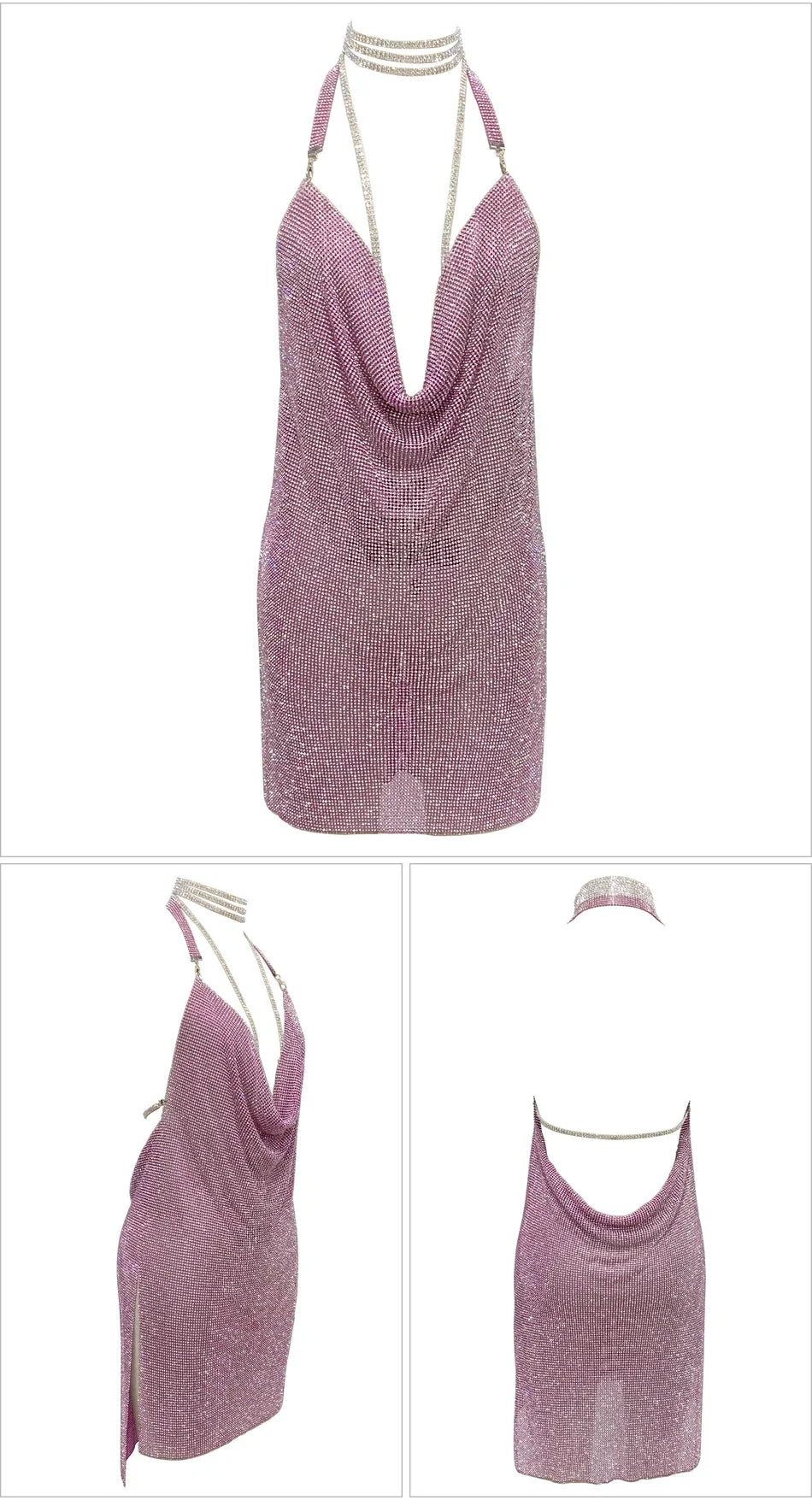 Kendall Rhinestone Mini Dress