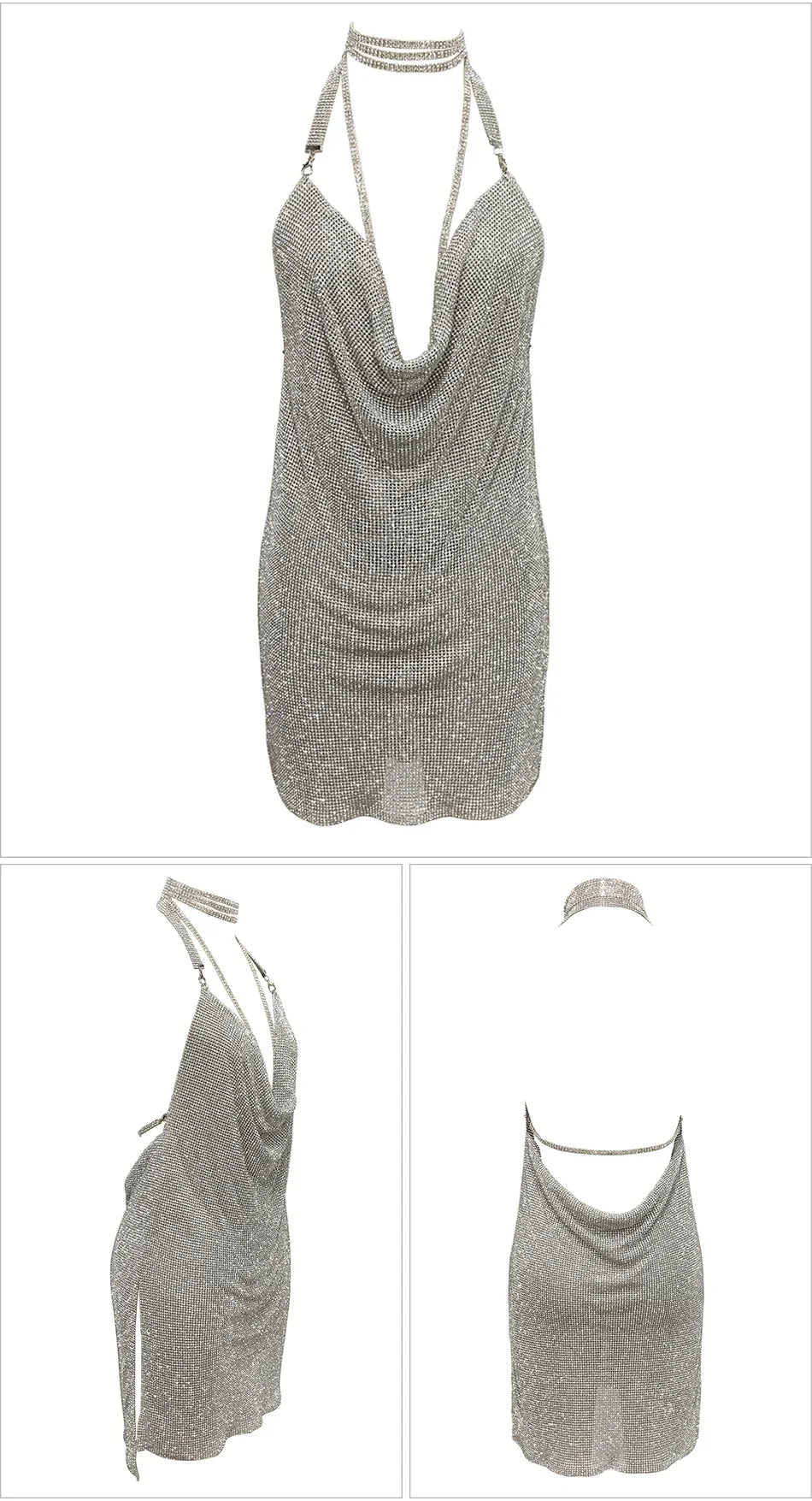 Kendall Rhinestone Mini Dress