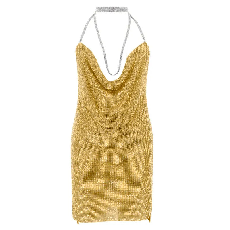 Kendall Rhinestone Mini Dress