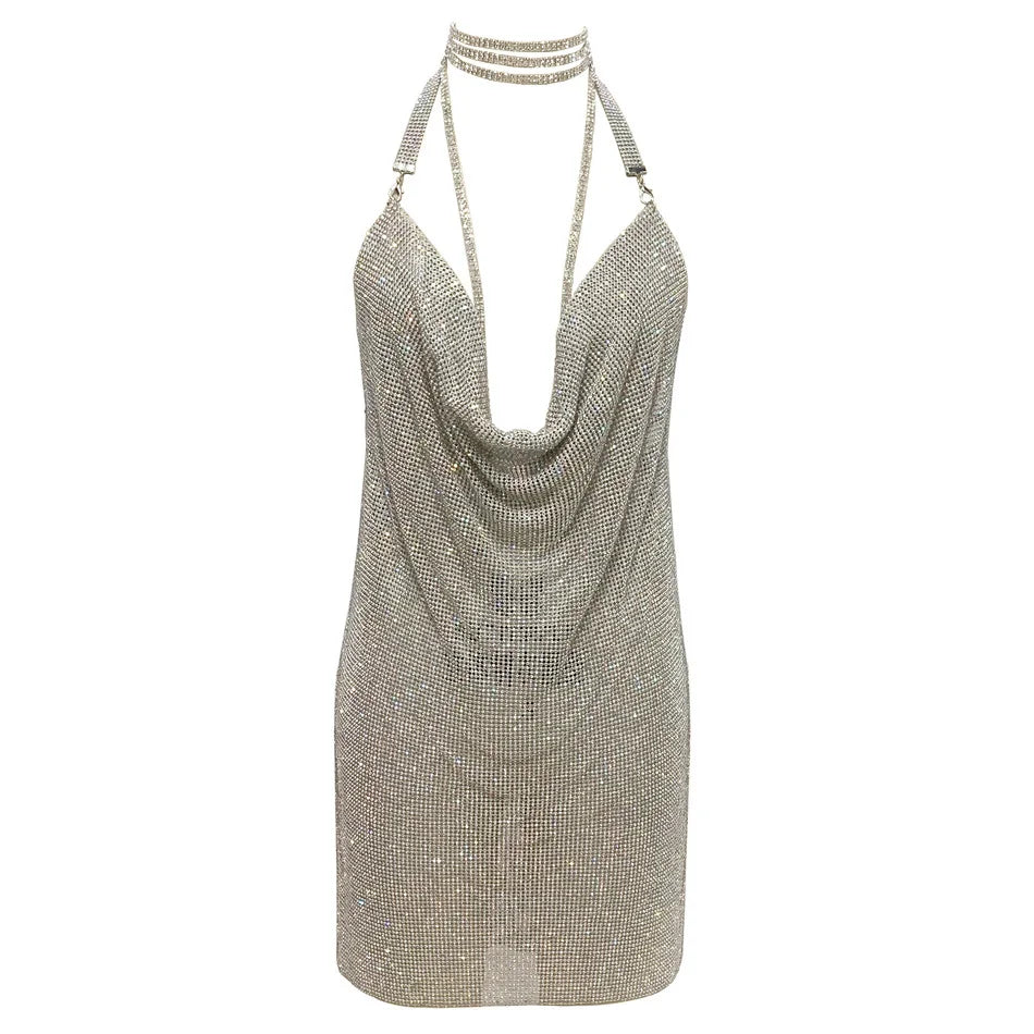 Kendall Rhinestone Mini Dress