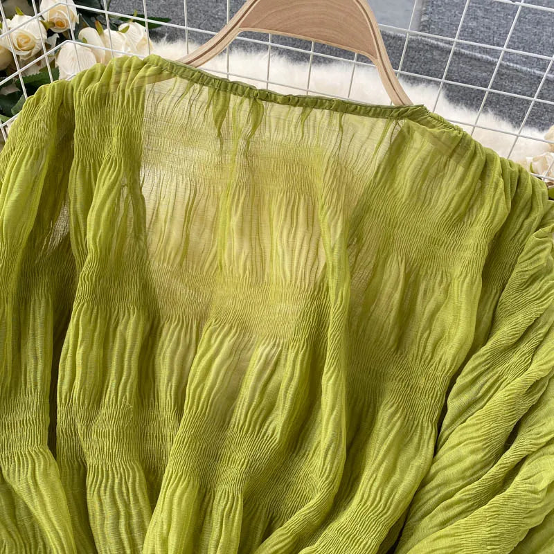 Chiffon Puff Sleeve Top