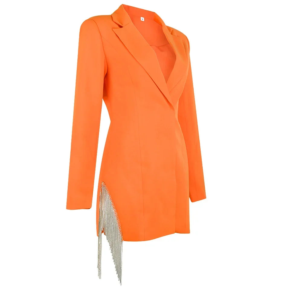 Dania Tassel Blazer Dress
