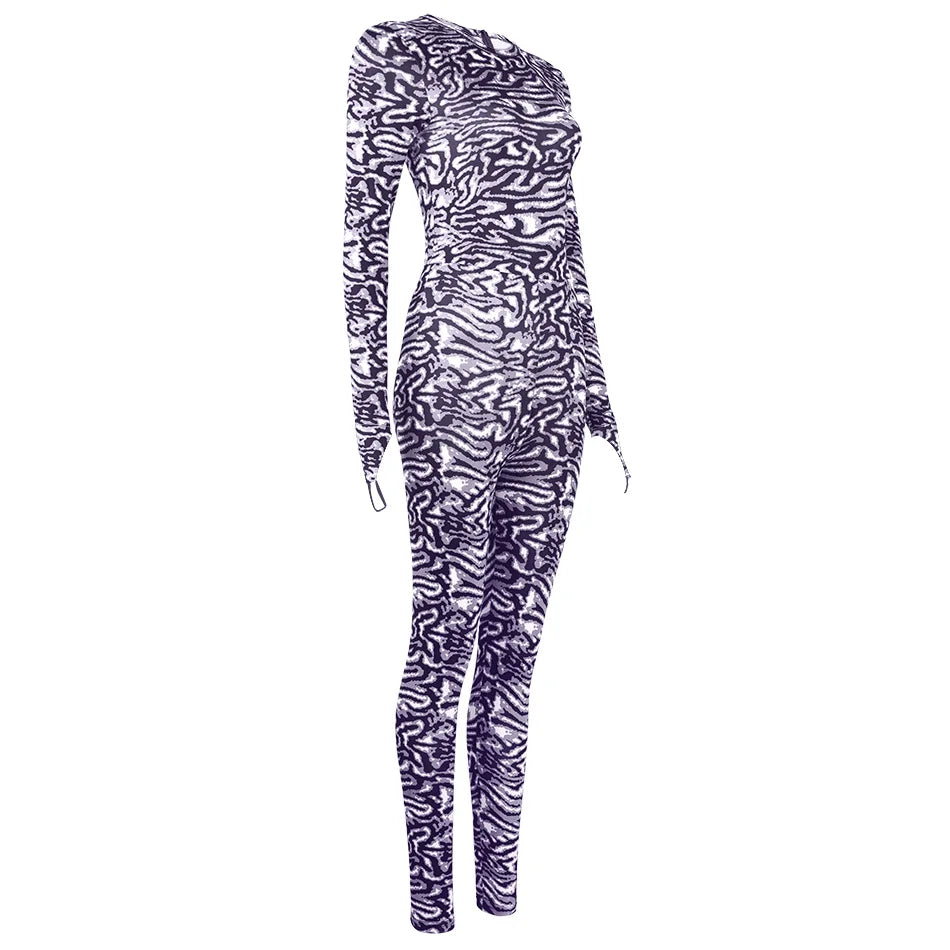 Kylie Zebra Print Jumpsuit
