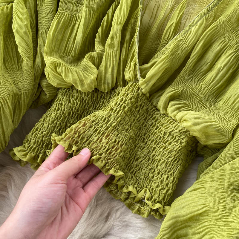 Chiffon Puff Sleeve Top