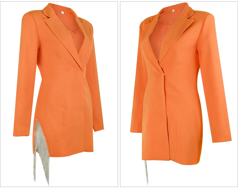 Dania Tassel Blazer Dress