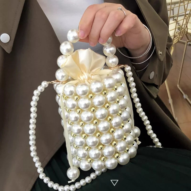 Her Pearls Beading Tote Bag