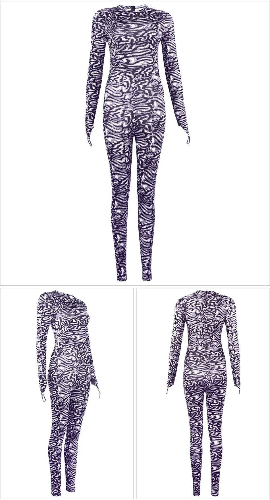 Kylie Zebra Print Jumpsuit