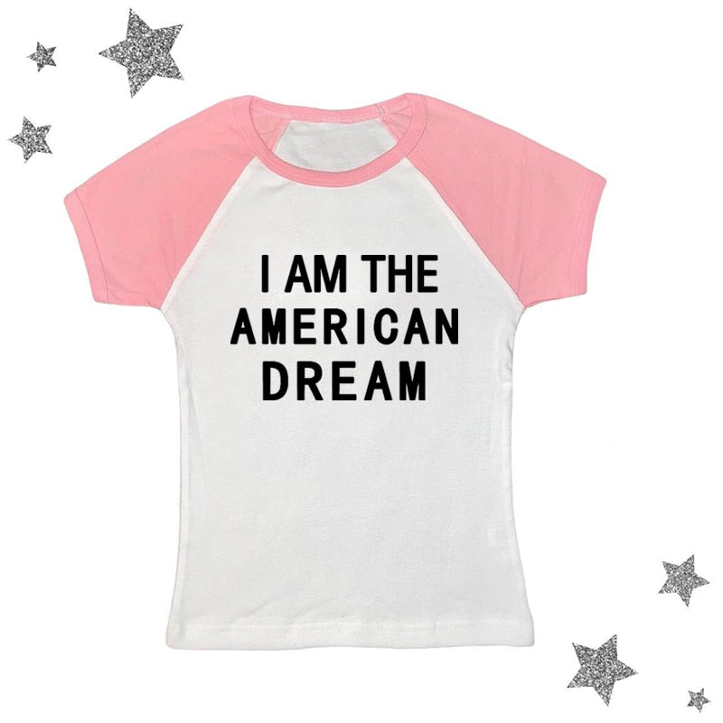 I Am The American Dream Crop Top