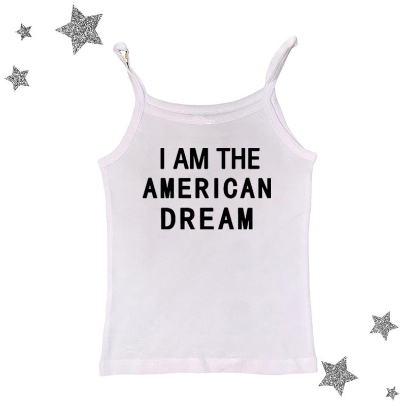 I Am The American Dream Crop Top