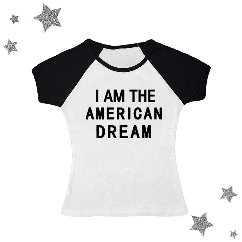 I Am The American Dream Crop Top