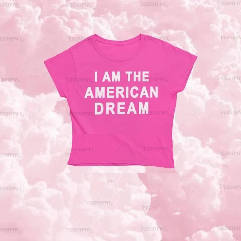 I Am The American Dream Crop Top