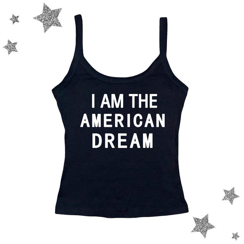 I Am The American Dream Crop Top