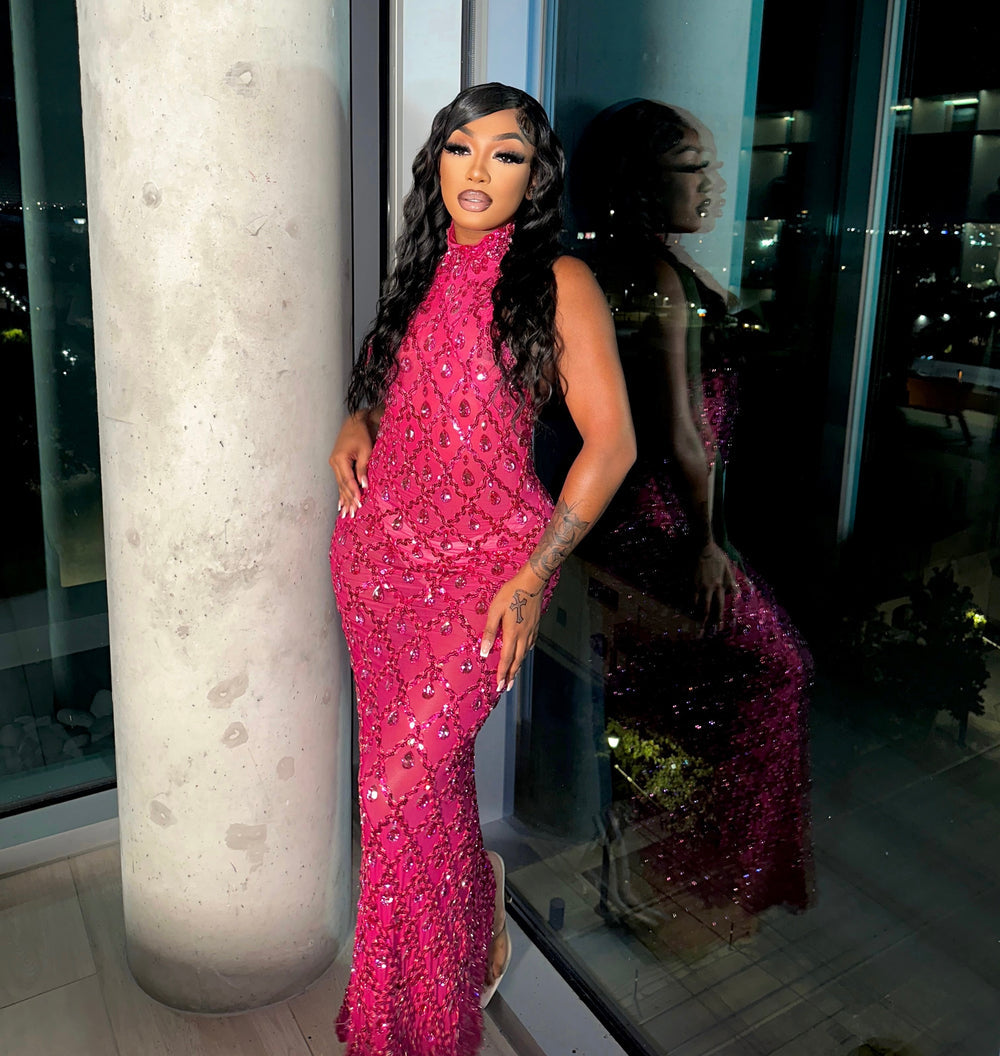 I Like It Shiny Maxi Dress