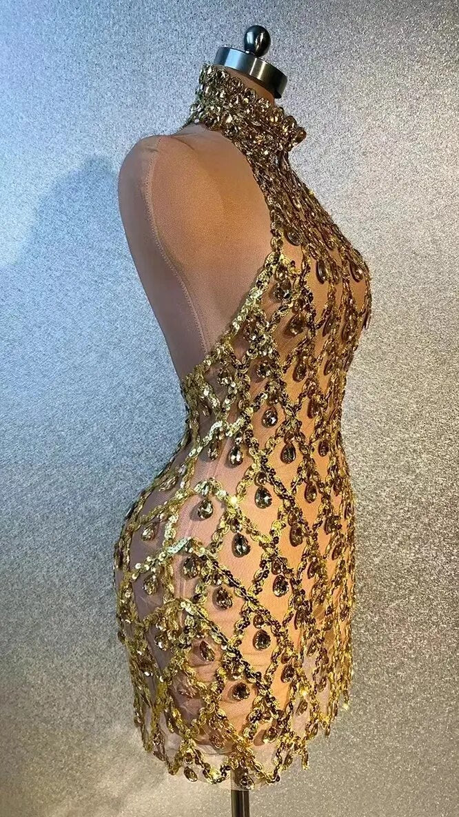 I like It Shiny Mini Dress