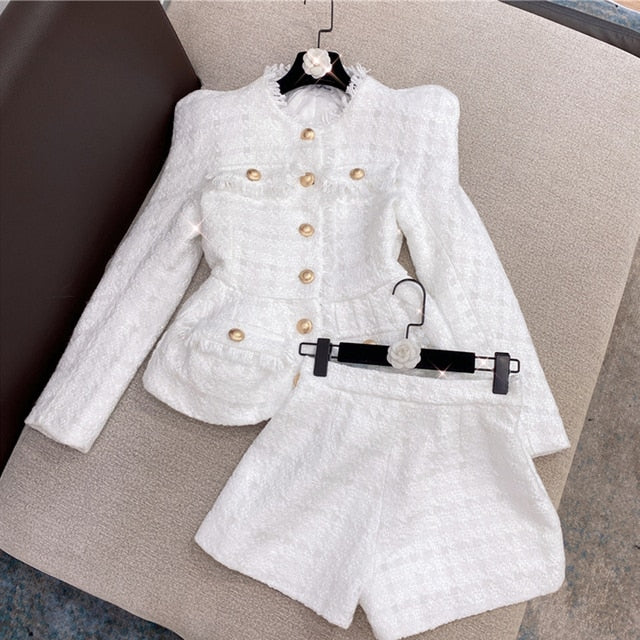 Jackey Blazer Jacket Short Set
