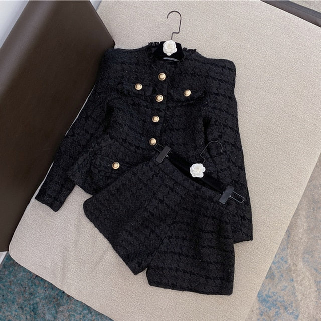 Jackey Blazer Jacket Short Set