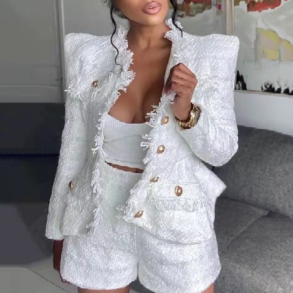 Jackey Blazer Jacket Short Set