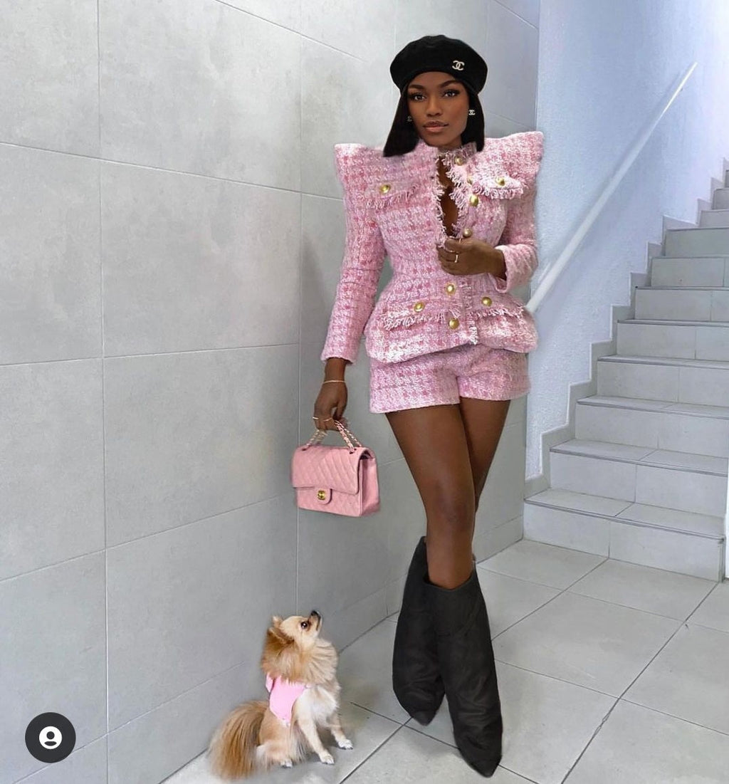 Jackey Blazer Jacket Short Set