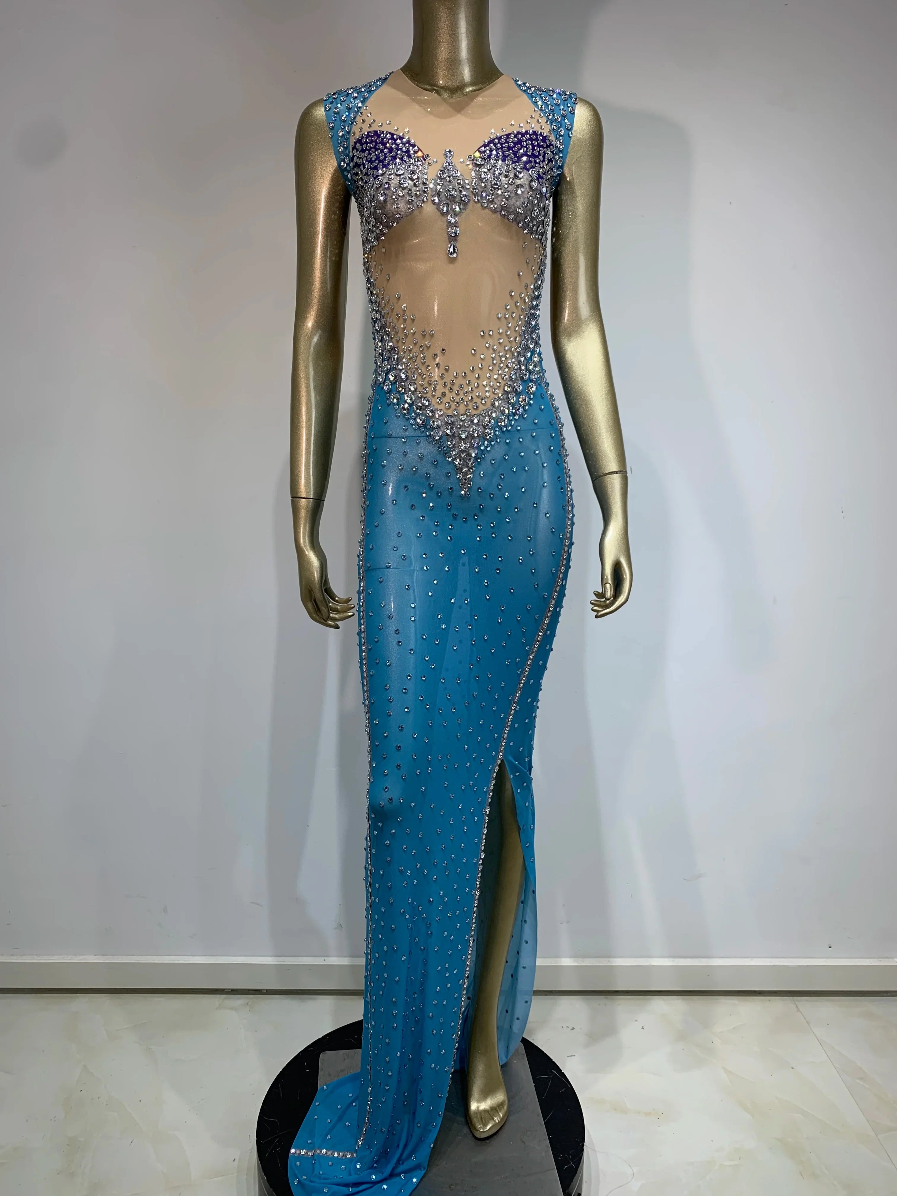 Jenn Sparkling Rhinestone Dress