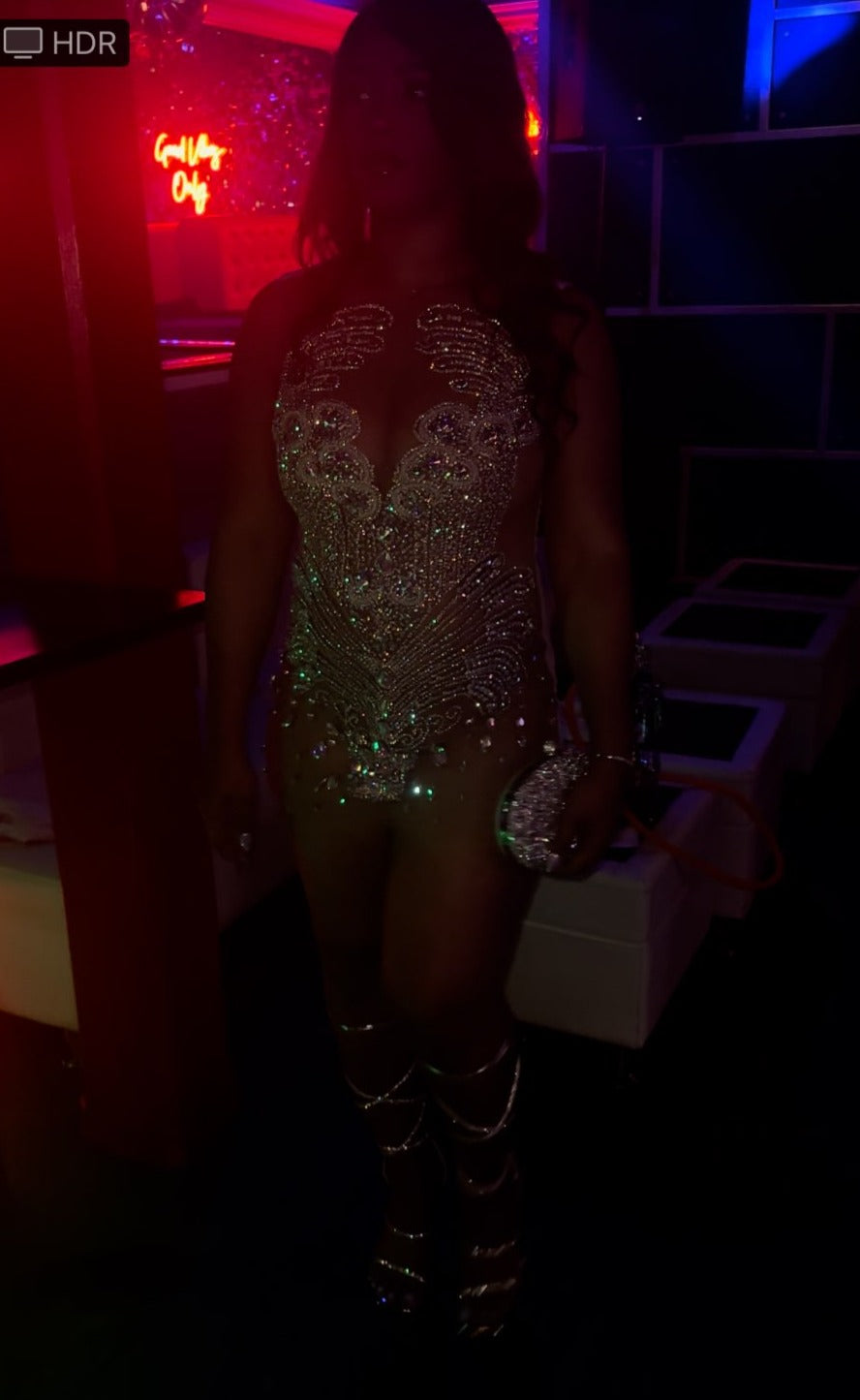 Jordyn Rhinestone Dress