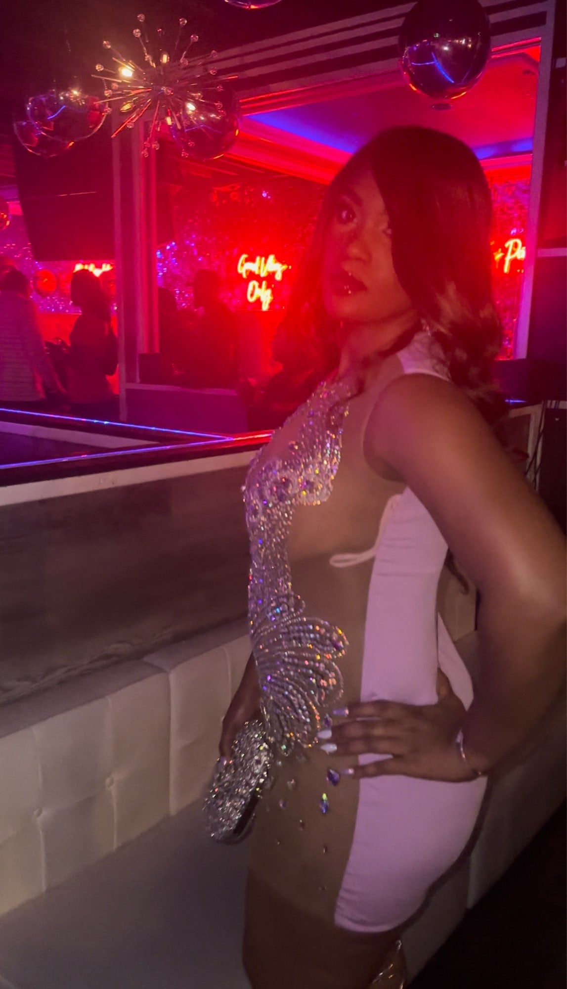 Jordyn Rhinestone Dress