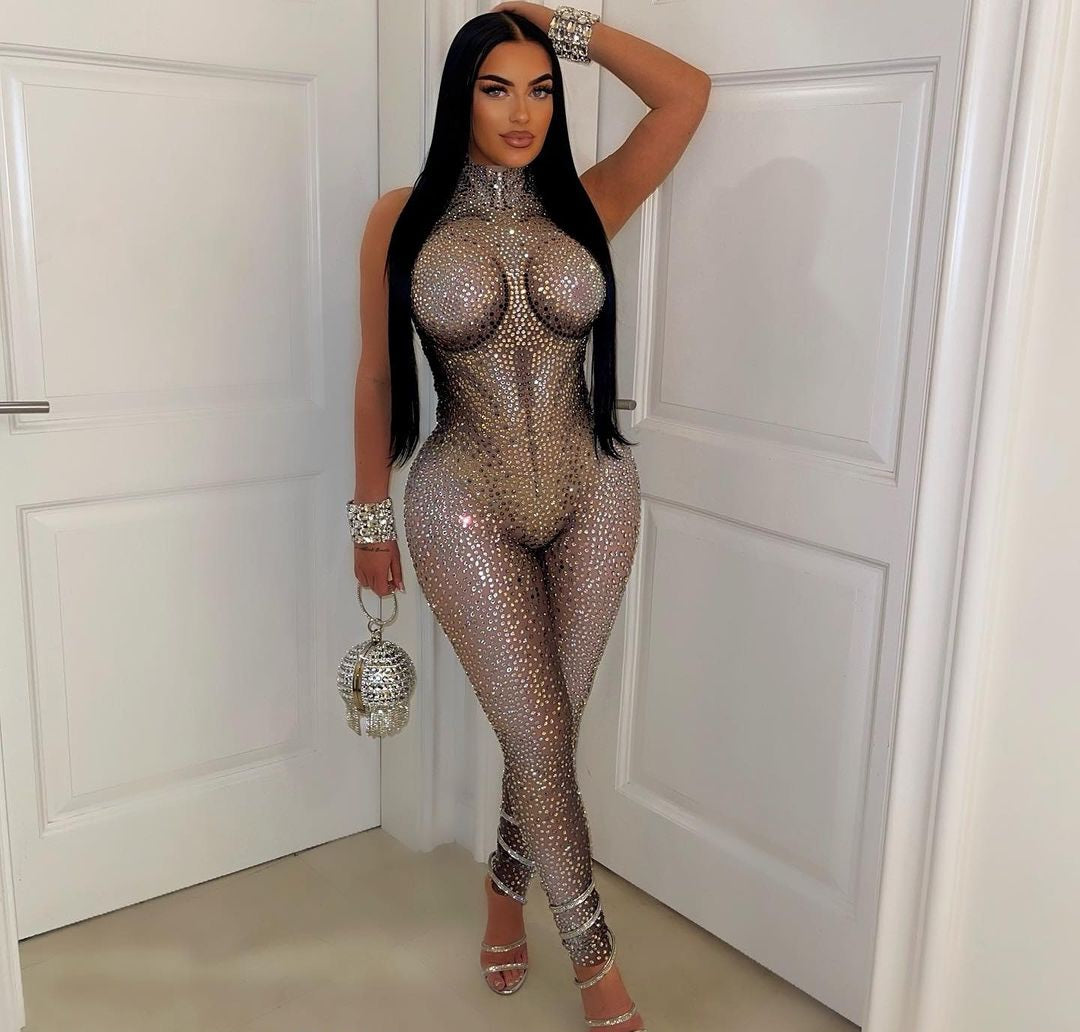 Justine Rhinestone Jumpsuit
