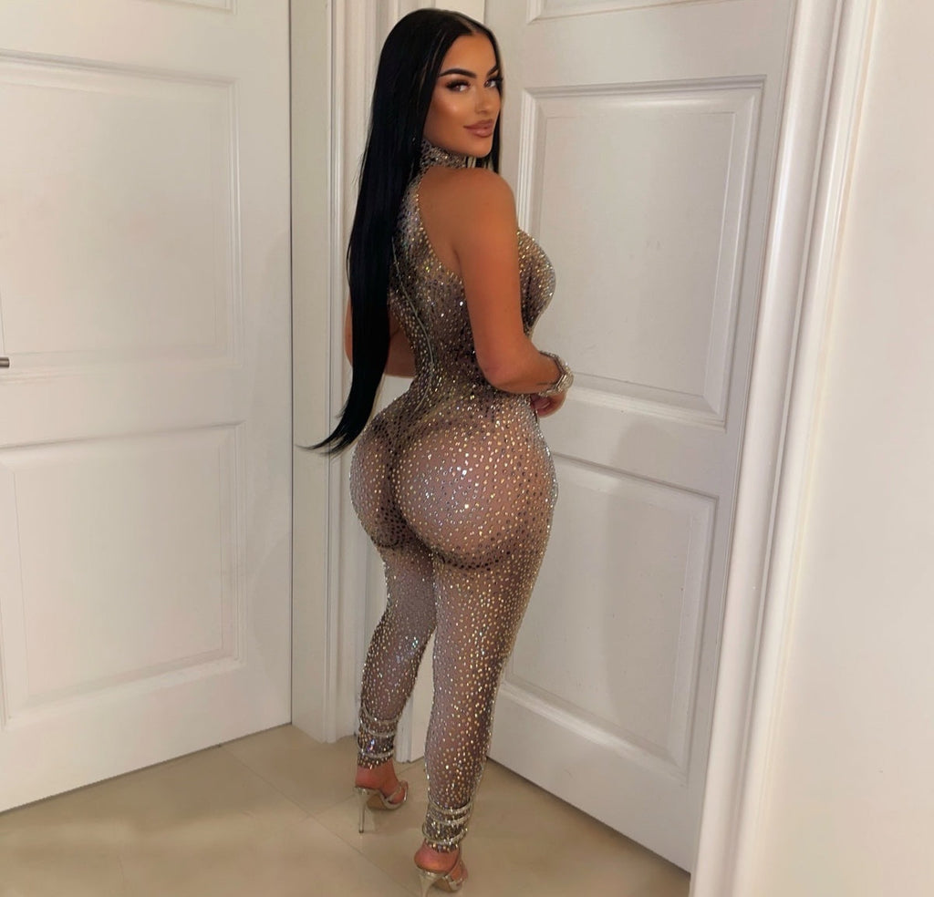 Justine Rhinestone Jumpsuit