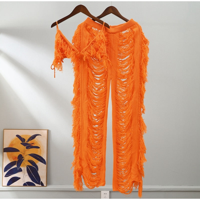 Kamaya Tassel Pants Set
