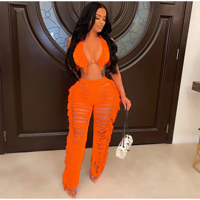 Kamaya Tassel Pants Set