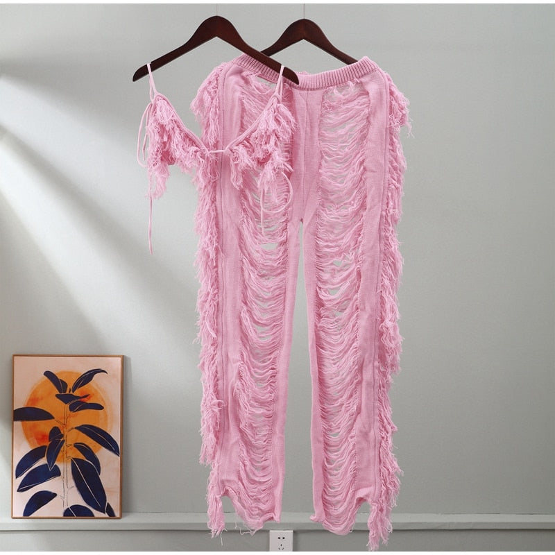 Kamaya Tassel Pants Set