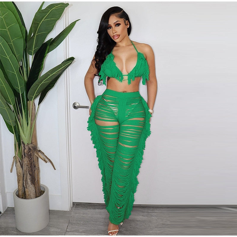 Kamaya Tassel Pants Set