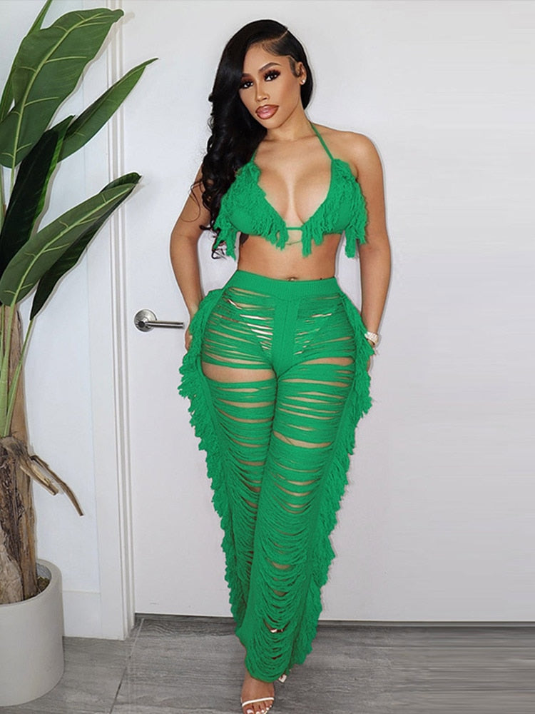 Kamaya Tassel Pants Set