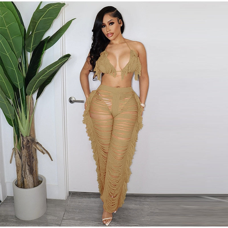 Kamaya Tassel Pants Set