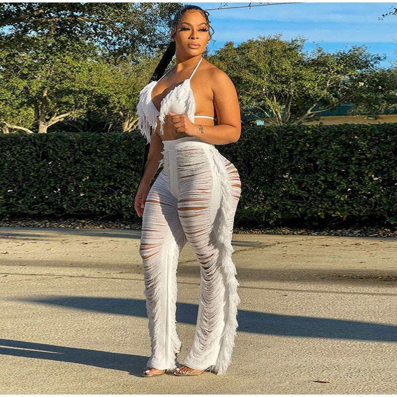 Kamaya Tassel Pants Set