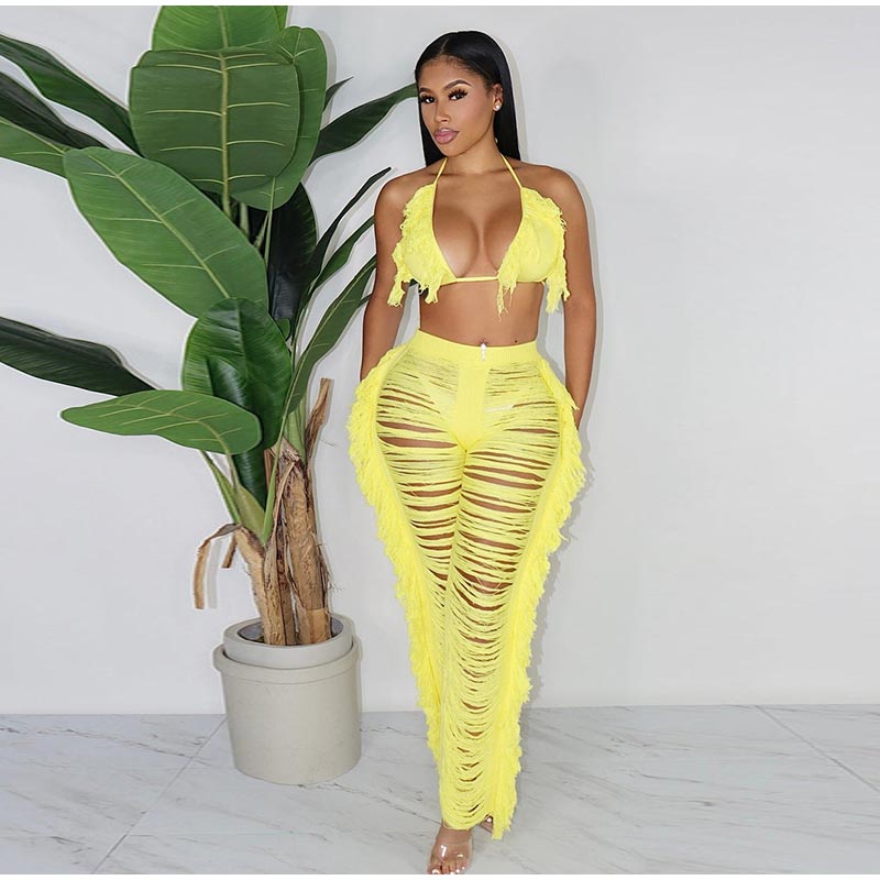 Kamaya Tassel Pants Set