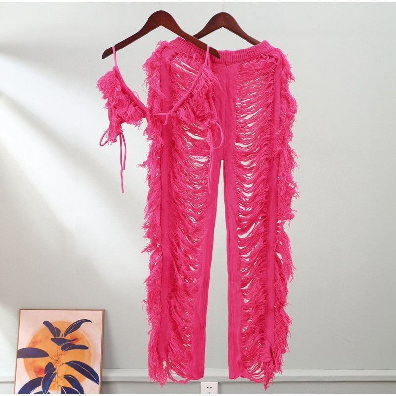Kamaya Tassel Pants Set
